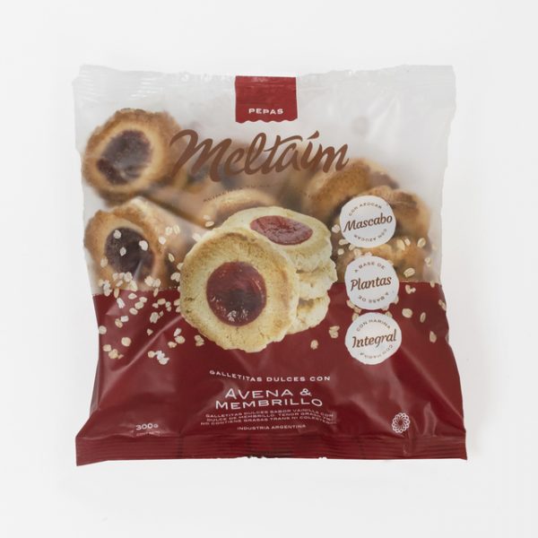 PEPAS MELTAIM VEGANAS DE AVENA Y MEMBRILLO