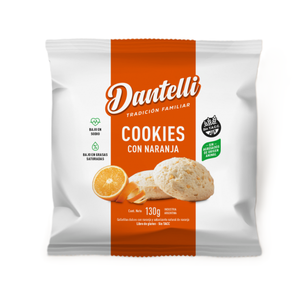 COOKIES DANTELLI CON NARANJA VEGANAS