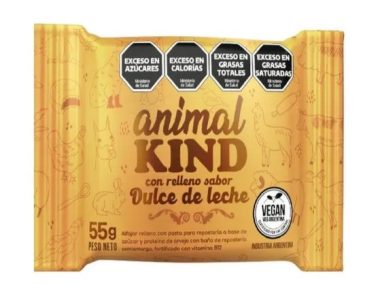 ALFAJOR ANIMAL KIND DULCE DE LECHE CON COBERTURA x18