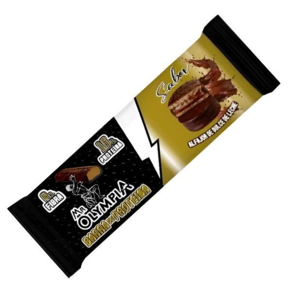 BARRA PROTEICA MR OLYMPIA SABOR ALFAJOR DE DULCE DE LECHE x14