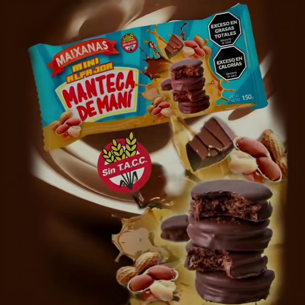 MINI ALFAJORES MAIXANAS MANTECA DE MANÍ