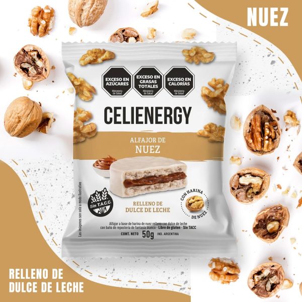 CELIENERGY ALFAJOR DE NUEZ BLANCO
