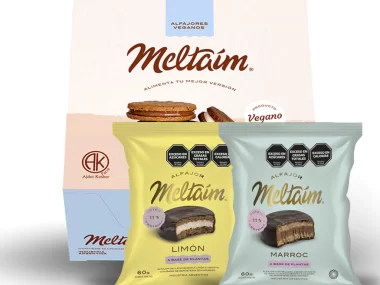 ALFAJORES MELTAÍM PROTEICOS LIMÓN Y MARROC BAÑADOS
