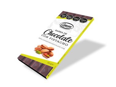 CHOCOLATE CON PISTACHO