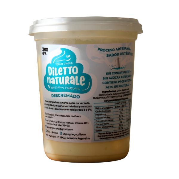 DILETTO NATURALE YOGURT GRIEGO SIN GLUTEN 380g