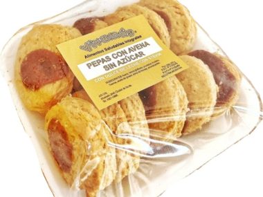 PEPAS DE AVENA INTEGRAL DE DULCE DE LECHE SIN AZÚCAR