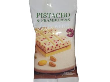 KETO SHOP CHOCOLATE TIPO DUBAI BLANCO PISTACHO Y FRAMBUESA CONGELADO