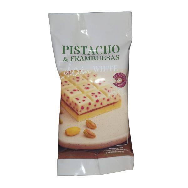 KETO SHOP CHOCOLATE TIPO DUBAI BLANCO PISTACHO Y FRAMBUESA CONGELADO