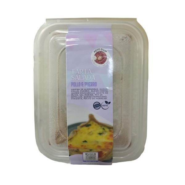 KETO SHOP TARTA DE POLLO Y PUERRO CONGELADA