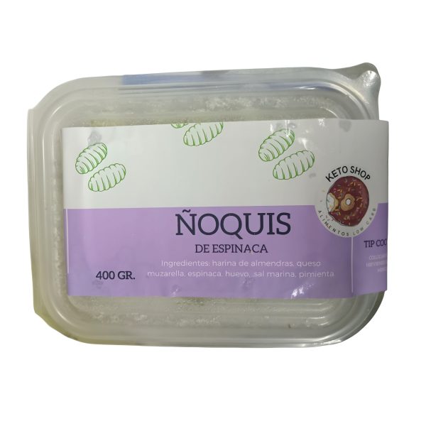 KETO SHOP ÑOQUIS DE ESPINACA CONGELADOS