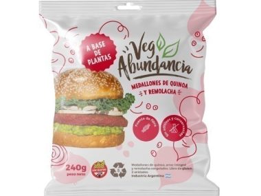 VEG ABUNDANCIA MEDALLONES DE QUINOA Y REMOLACHA