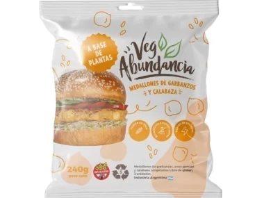 VEG ABUNDANCIA MEDALLONES DE GARBANZO Y CALABAZA