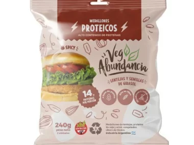 VEG ABUNDANCIA MEDALLONES PROTEICOS LENTEJA Y SEMILLAS DE GIRASOL