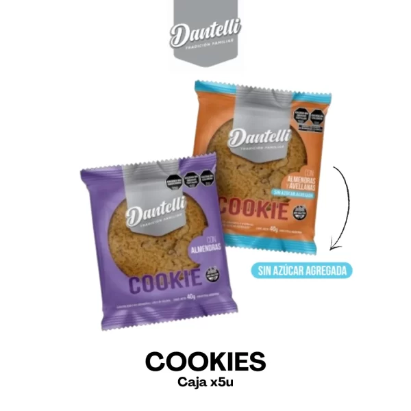 COOKIES DANTELLI ALMENDRAS Y AVELLANAS x5