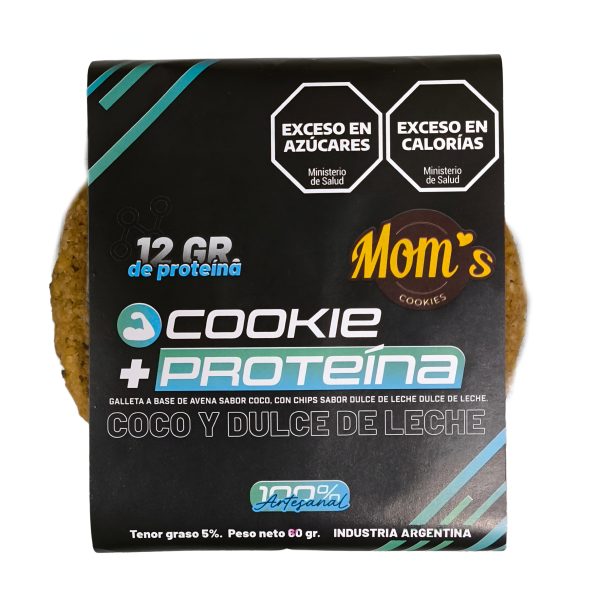 GALLETAS PROTEICAS MOMs COCO Y DULCE DE LECHE