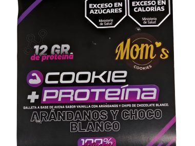 GALLETAS PROTEICAS MOMs ARÁNDANOS Y CHOCOLATE BLANCO