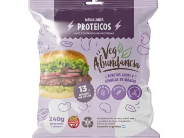 VEG ABUNDANCIA MEDALLONES PROTEICOS POROTO ADUKI Y SEMILLAS DE GIRASOL