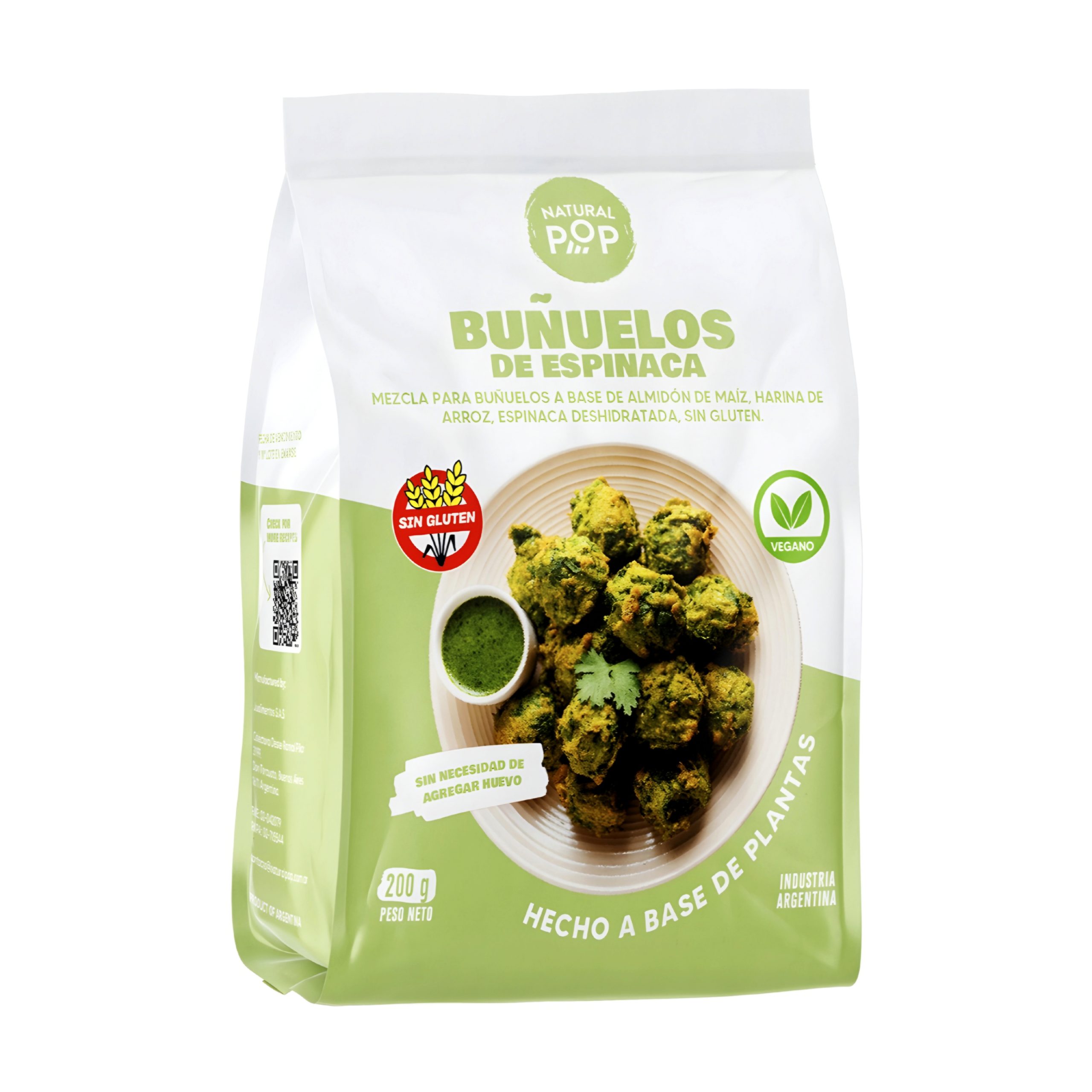 BUÑUELOS DE ESPINACA POP (MÍNIMO 3 UNIDADES)