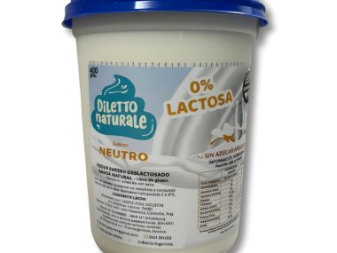 DILETTO YOGURT ENTERO DESLACTOSADO SIN GLUTEN 400g
