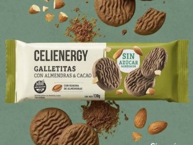 CELIENERGY GALLETITAS SIN AZUCAR CON ALMENDRAS Y CACAO